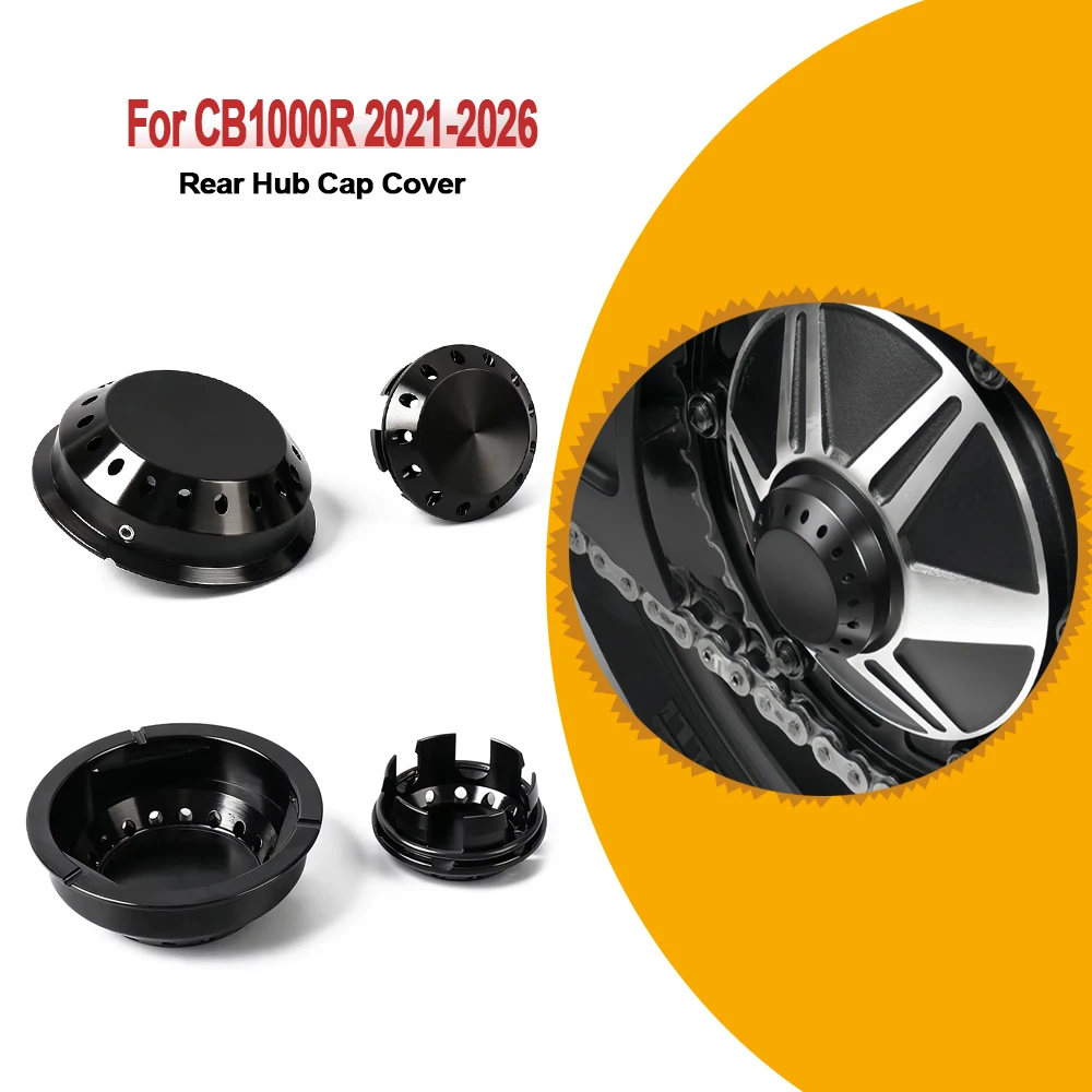 

For Honda CB1000R CB 1000R CB 1000 R 2021 2022 2023 2025 2026 Motorcycle Black Rear Wheel Hub Cap Cover Protective Decoration