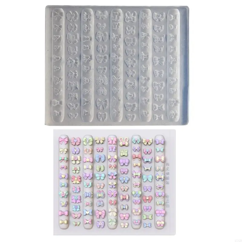

M76B Innovative Bowknot Flexible Silicone Mould for Crafting Unique Patterns Soft and Sturdy for Different Sizes