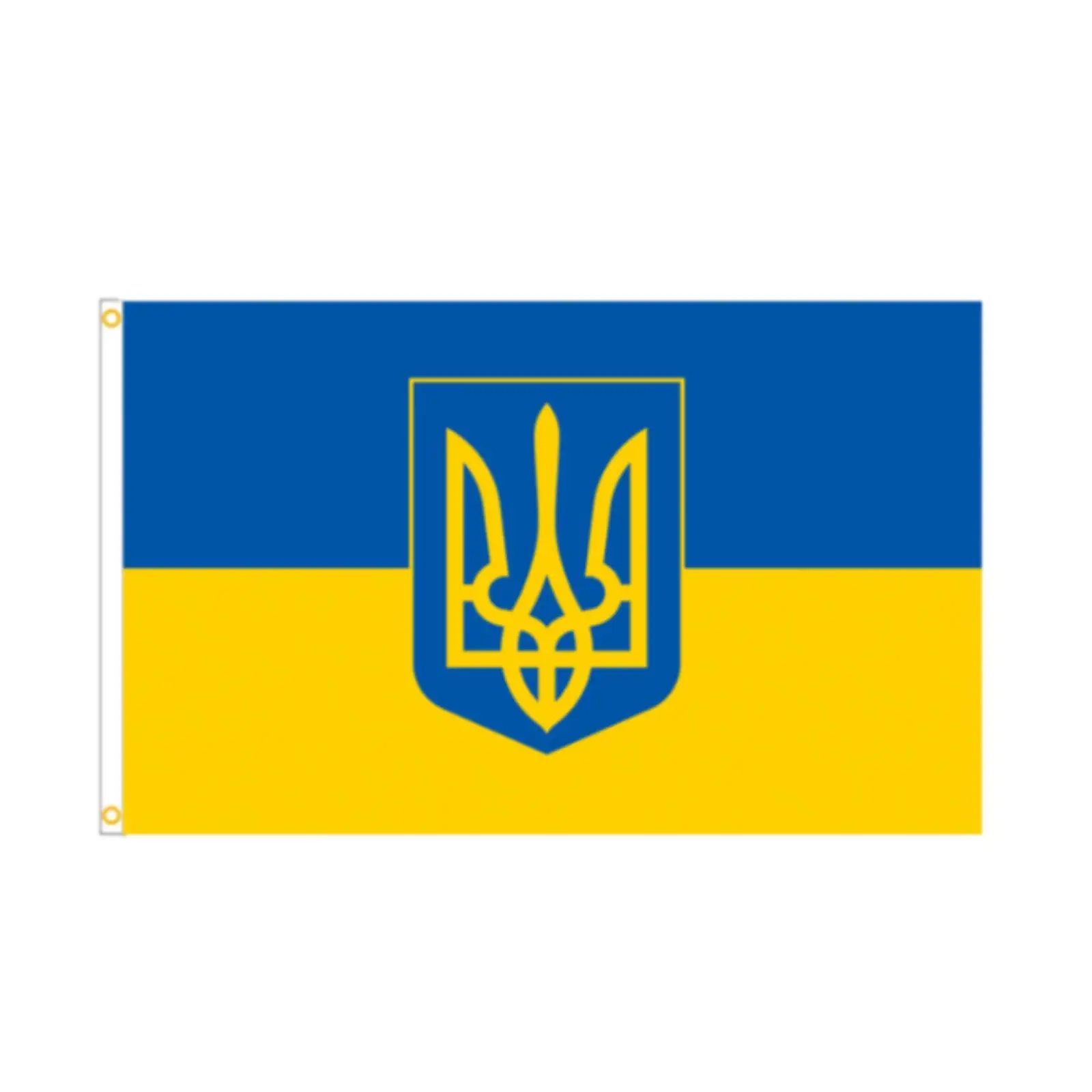 90cmx150cm Ukraine Flag Vivid Color Versatile for Parade Outdoor Decoration