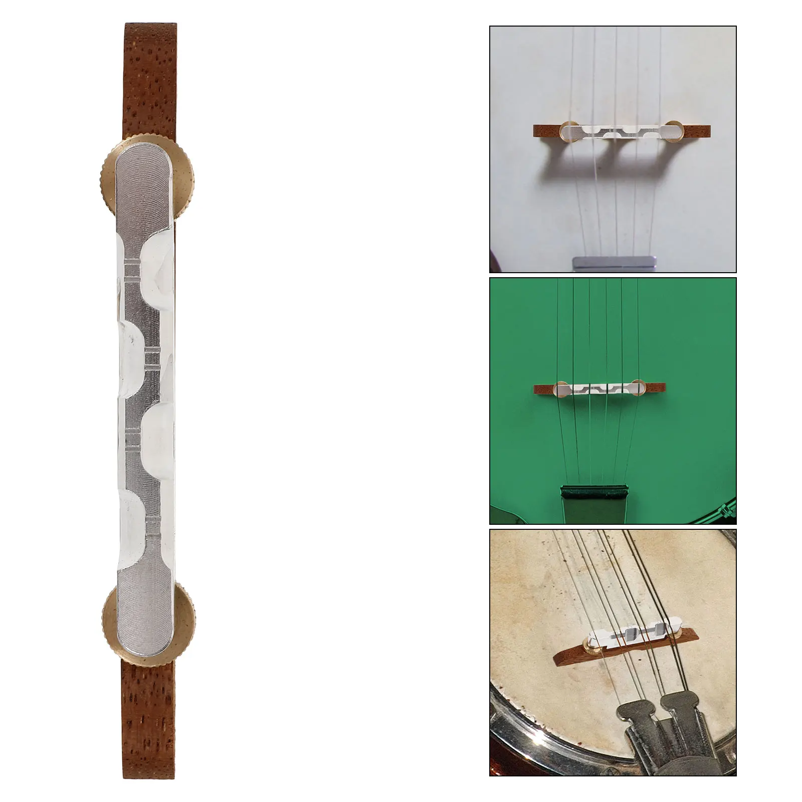 

Banjo Bridge Tailpiece Acoustic Guitar Musical Instrument for Replacement Parts Wood