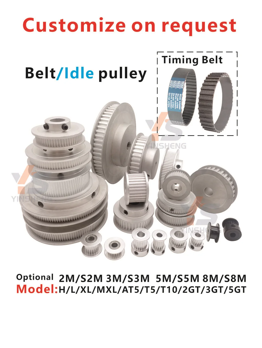 HTD 3M Synchronous wheel 12T 13T 14T 15T 16T 17T 18T 19T 20 Tooth Belt width 6 10 15 MM Keyway 3-20 3M Timning pulley 3D Parts