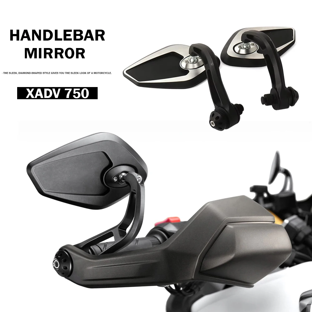 

New Motorcycle For Honda XADV 750 XADV750 X-ADV 750 2021 2022 2023 2024 Rear View Side Mirror HandleBar End Mirrors Kit