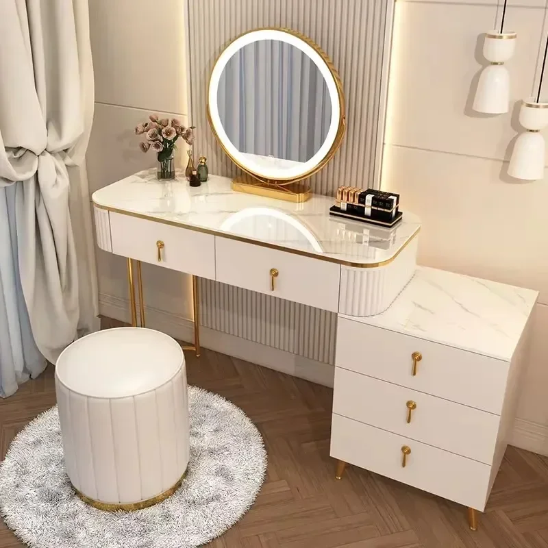 Mirrors Dressing Table Mirror Bedroom Chest Drawers Vanity Storage Makeup Tables Laden Mesa De Maquillaje Bedroom Furniture