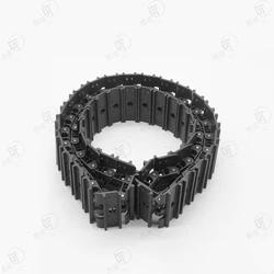 CUT 1Pair of Metal Tracks Width 35MM for 1/14 LR914 Hydraulic RC Excavator 914 Radio Controlled Digger RC Accessories Spare Part