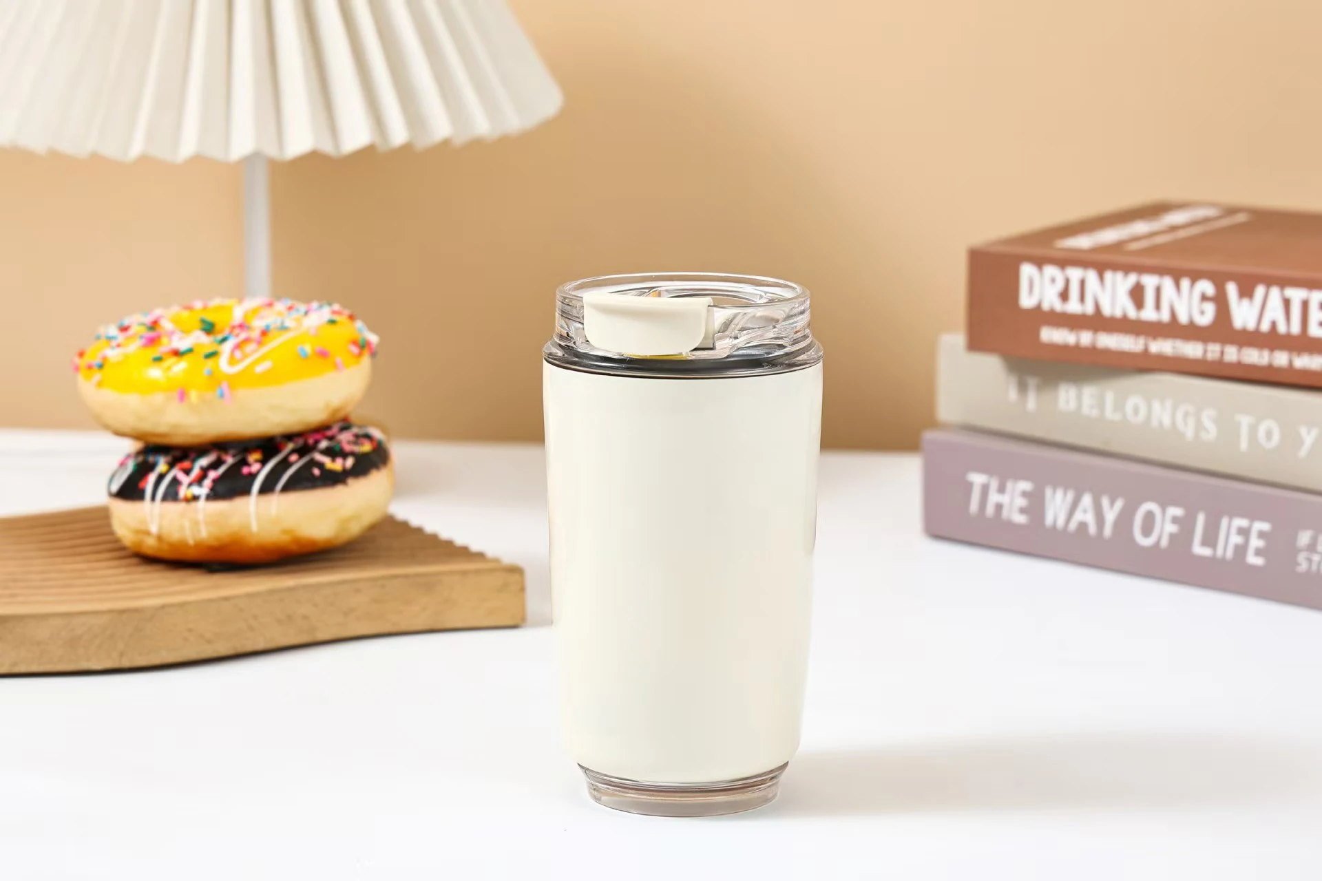 Premium 240ML Coffee Cup, Ceramic Feel Stainless Steel Car Vacuum Insulated Water Bottle