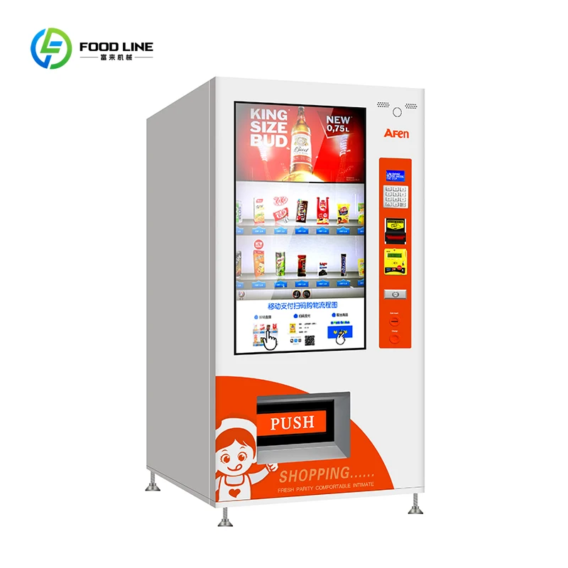 

Advertising Screen Display Vending Machine Snack and Drink Touch Vending Machine