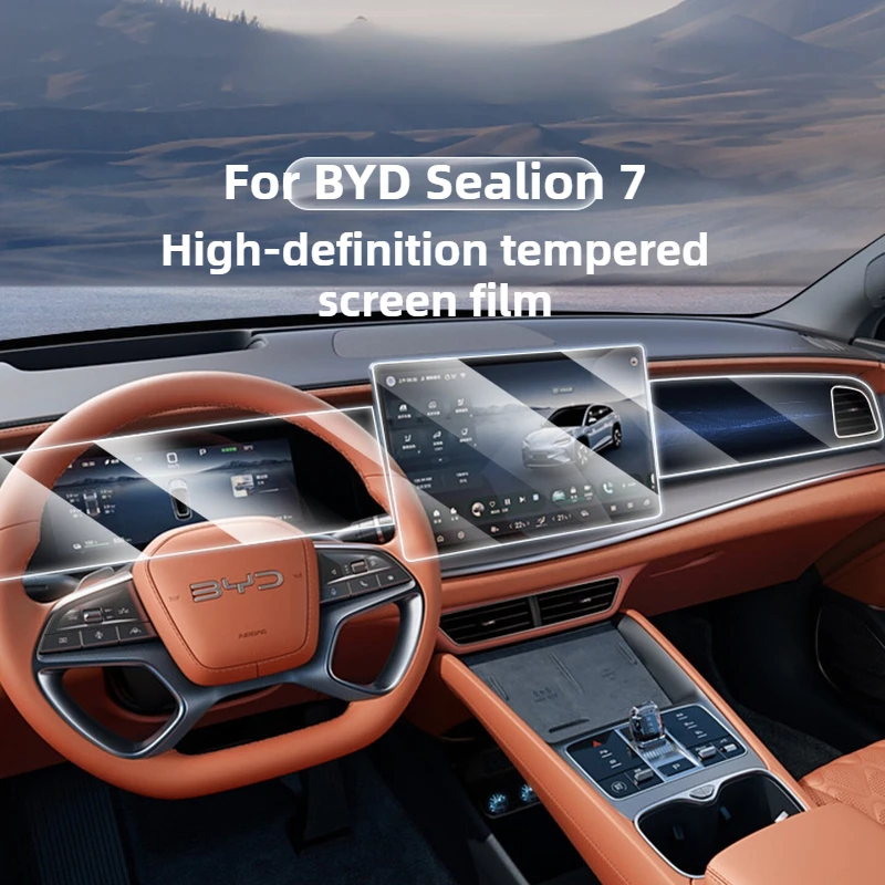 

AEBY For BYD Sealion 7 2024 9H Hardness Tempered Glass Screen Protector HD Clear Anti-Glare & Anti-Fingerprint Easy Installation