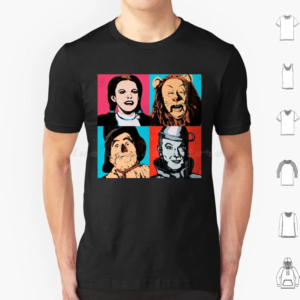 Zauberer von Warhol T-Shirt 6xl Baumwolle cool T-Shirt Film klassische Retro lustige Humor Home Zauberer Kansas oz Vogels cheuche Hickory Zeke