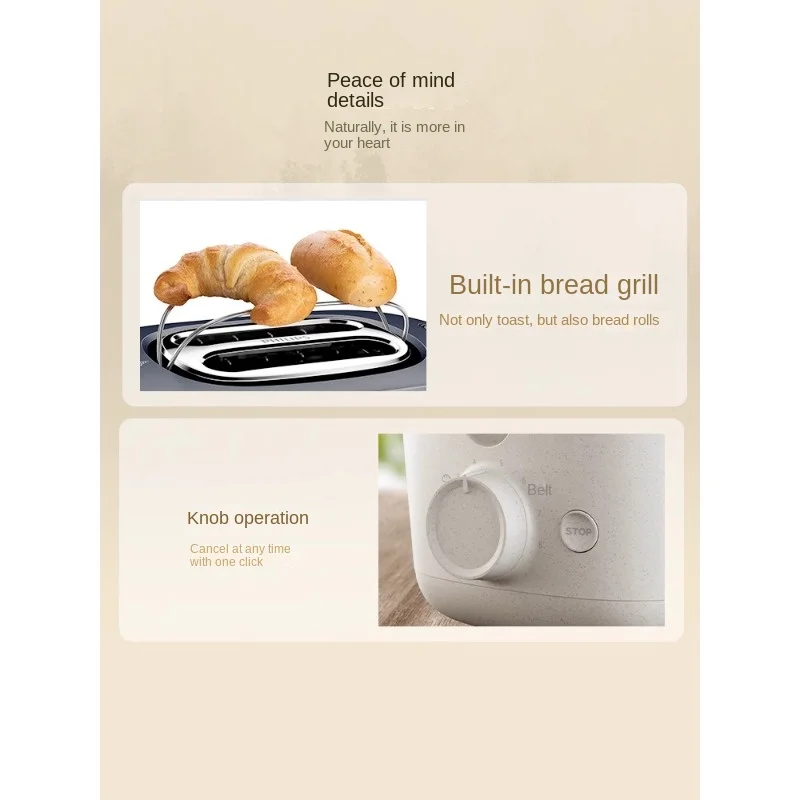 Toaster Kitchen Aesthetics Toasted Bread Sandwich Breakfast Household Small Waffle Environmental Protection Hd2640