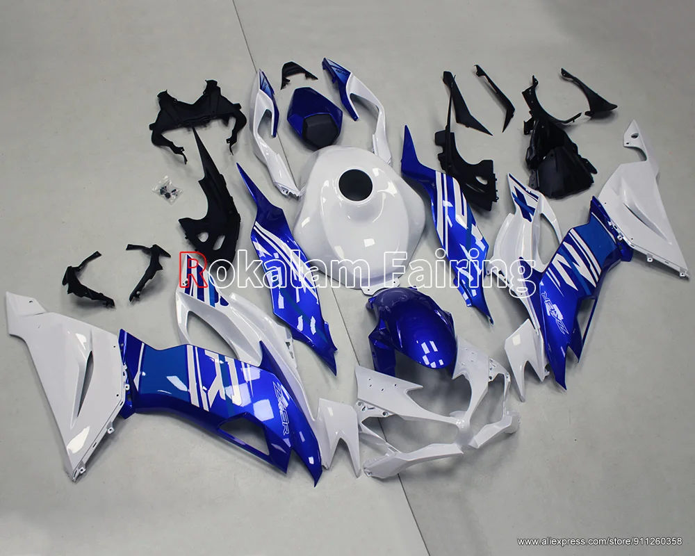 Fairing For Kawasaki Ninja ZX-6R ZX6R 2019 2020 2021 2022 636 ZX636 19 22 Blue White Aftermarket Bodywork (Injection Molding)