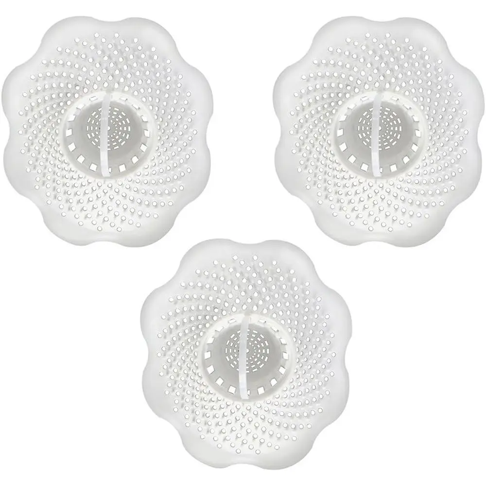 

Белый набор из 3-х уловителей волос для слива в ванне с корзинкой и фиксаторами для сливных отверстий 1.25 дюйма