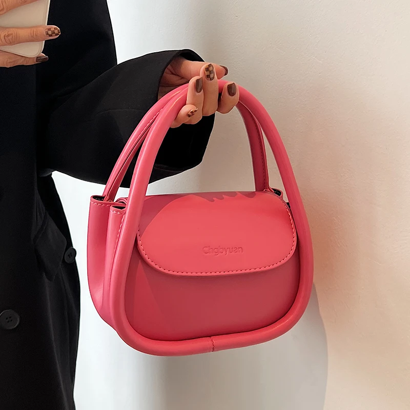 Multi Color PU Crossbody Bag 2024 New Women\'s Fashion Letter Magnetic Buckle Zipper Underarm Bags Simple Elegant Ladies Handbag