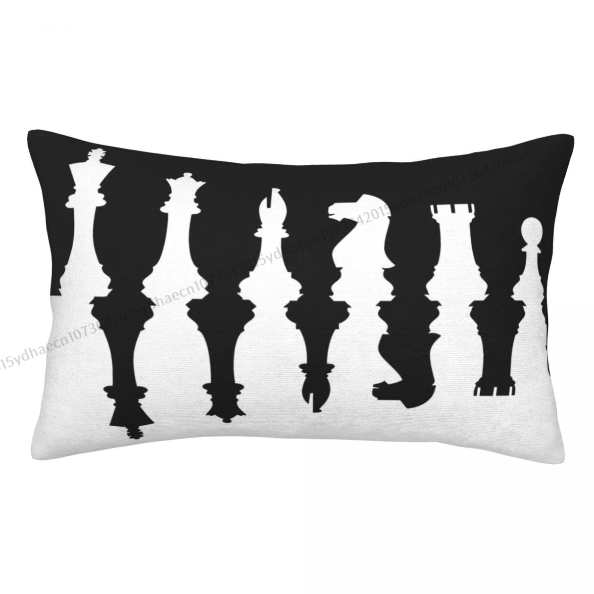 Chess Pieces Printed Pillow Case Backpack Cushions Covers Washable Chair Decor Pillowcase