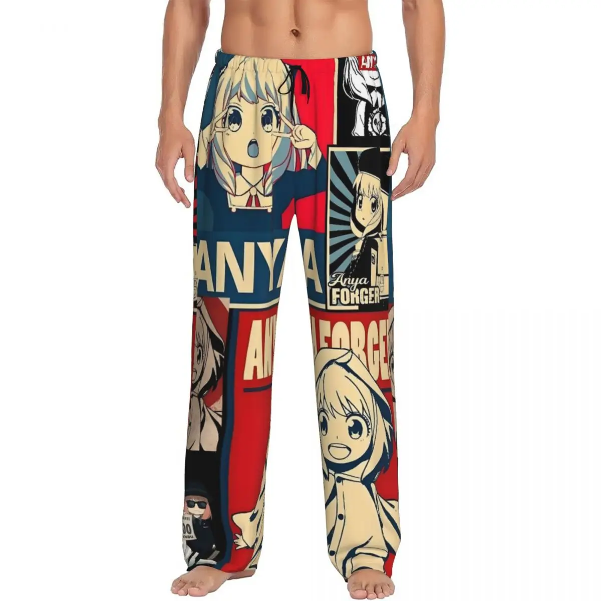 

Custom S-Spyes Pajama Pants Men Lounge Sleep Drawstring Sleepwear Bottoms with Pockets