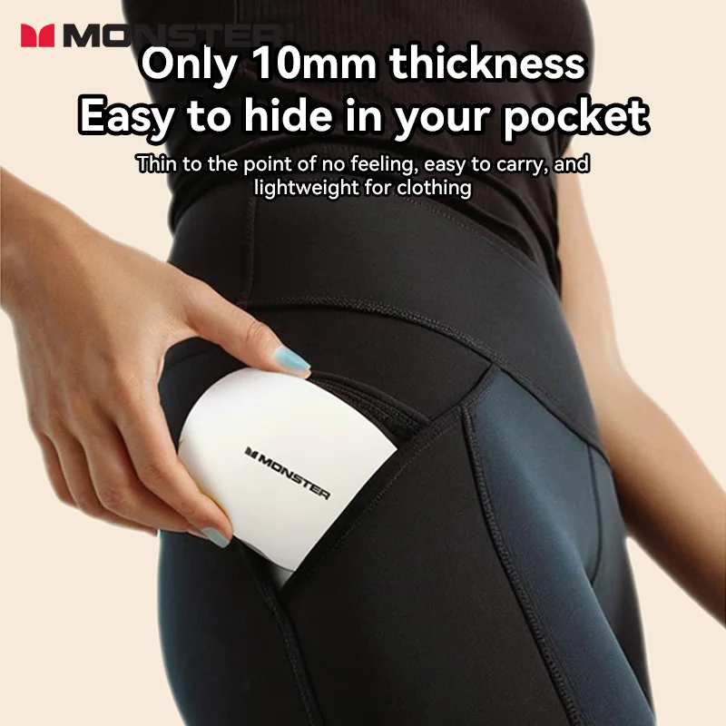 Monster GT27 سماعات أذن مفتوحة بلوتوث 6.0 سماعات لاسلكية ENC إلغاء الضوضاء سماعة رأس رياضية للألعاب للتمرين والجري