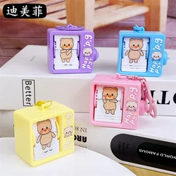 Funny Book Flip Animation Machine Keychain Pendant Creative and Refined Backpack Gift