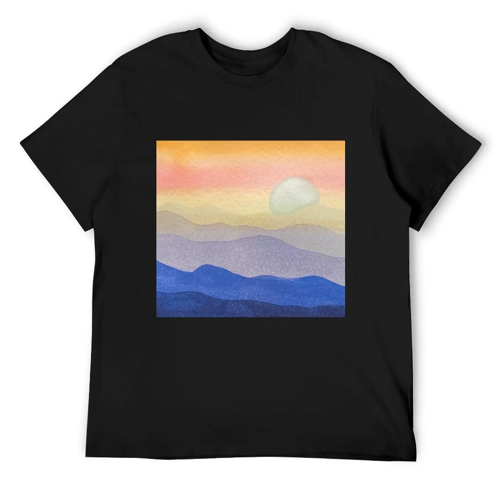 Wildfire Sunset T-Shirt man t shirt rapper graphic tees summer tops plain t shirts men