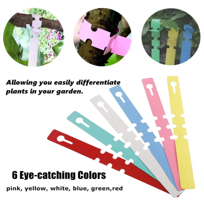 25/50/100pcs Garden Labels Plant Classification Sorting Sign Tag Ticket Plastic Writing Plate Board Plug In Card Colorful