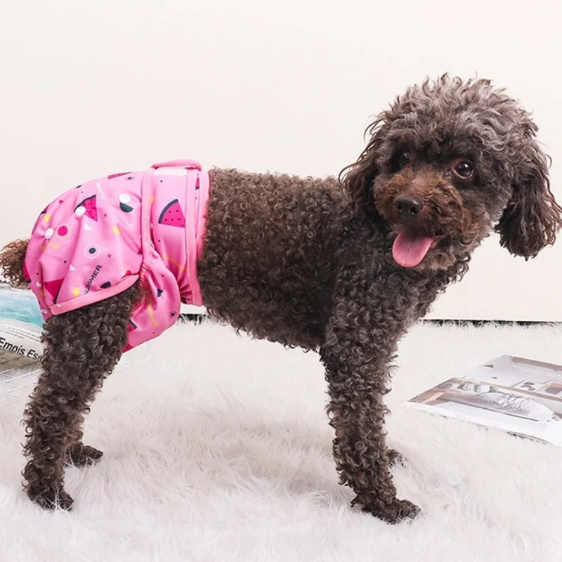 Reusable Pet Dog Panties Washable Female Dog Diapers Soft Puppy Physiological Pants Pet Cat Physiological Pant Diaper Sanitary