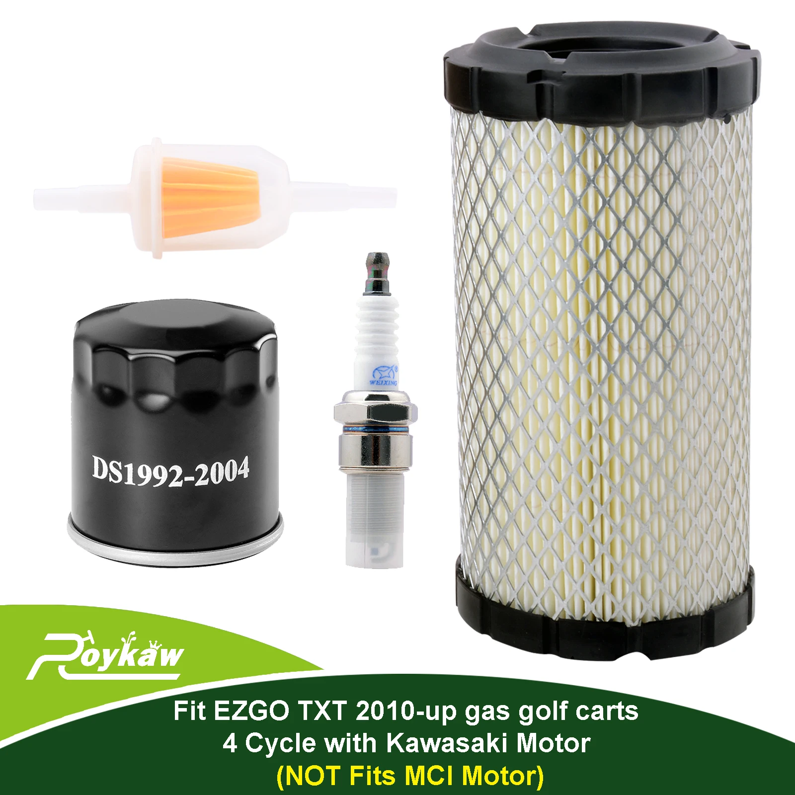 Roykaw Golf Cart Tune Up Kit for EZGO RXV 2008-up & EZGO TXT 2010-up Gas Models with Kawasaki Motor