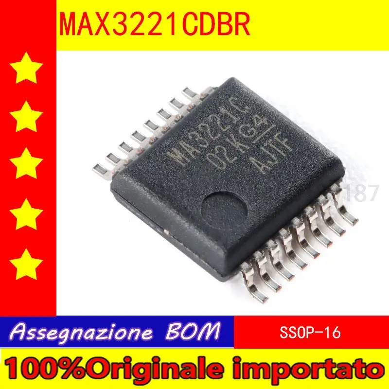 10pcs/lot Home furnishings/MAX3221CDBR SSOP - 16 RS - 232 line driver/receiver chips