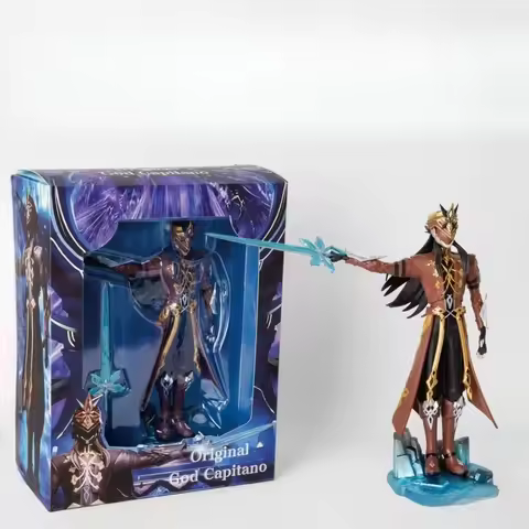 New Genshin Impact Capitano Thrain Action Figure Toys 21cm Tart Dessert Artist 2025 Genshin Impact Co Branded Toy Figure