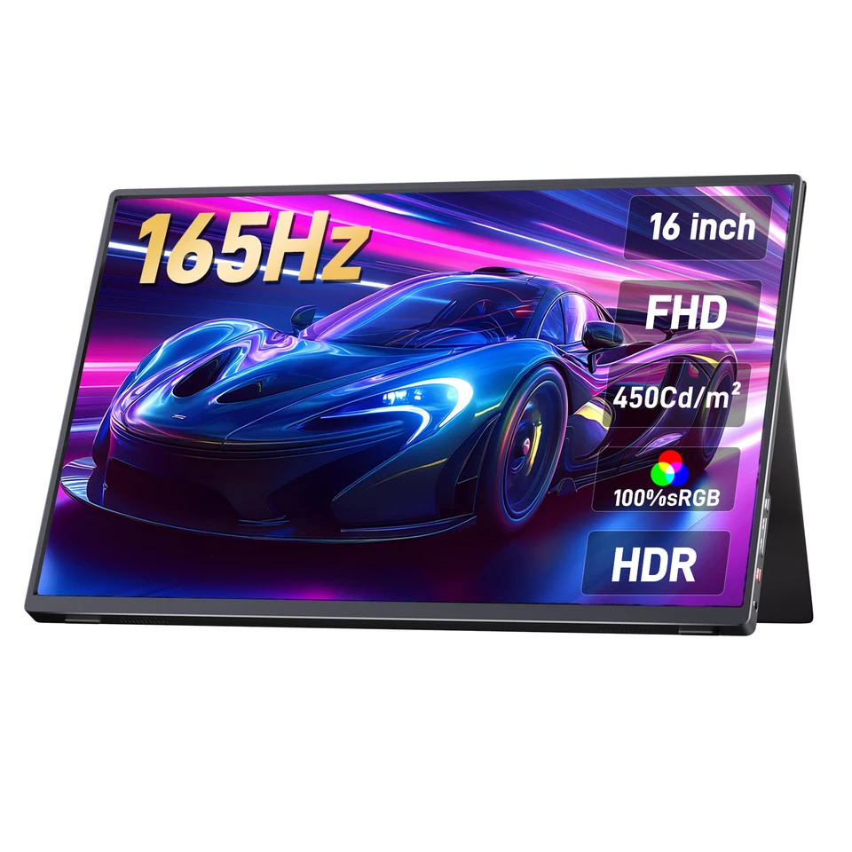 16インチ 2.5K 165hz 144hz ポータブルモニター 1920*1200 16:10 100
