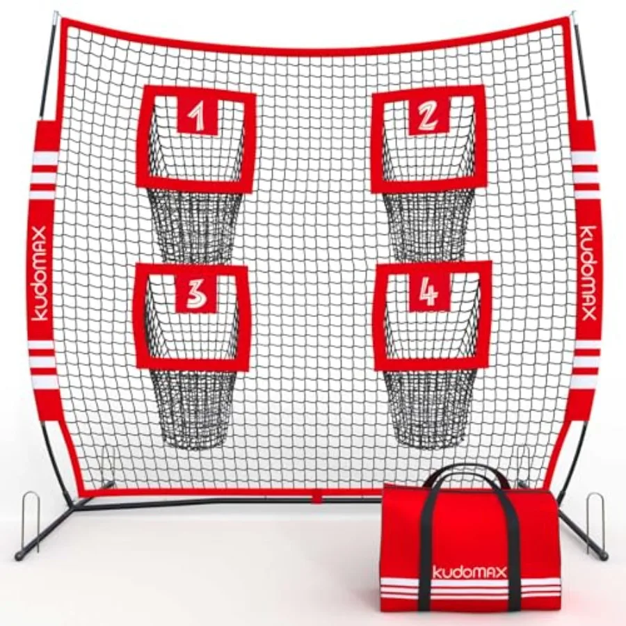 

6x6 FT Football Throwing Net, Improves Accuracy and Power, Quarterback Training Equipment Featured with Stable Base and Non-Sli