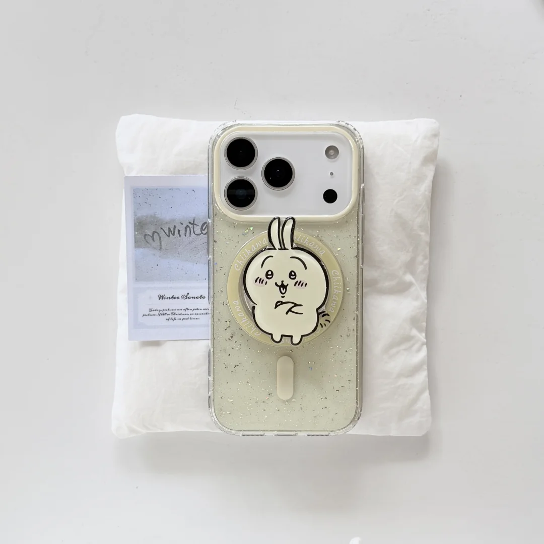 C-Chiikawas H-Hachiwares Usagi المغناطيسي قوس جراب هاتف آيفون 17 الهواء 16 15 14 13 برو ماكس اليابانية لطيف أنيمي غطاء #2