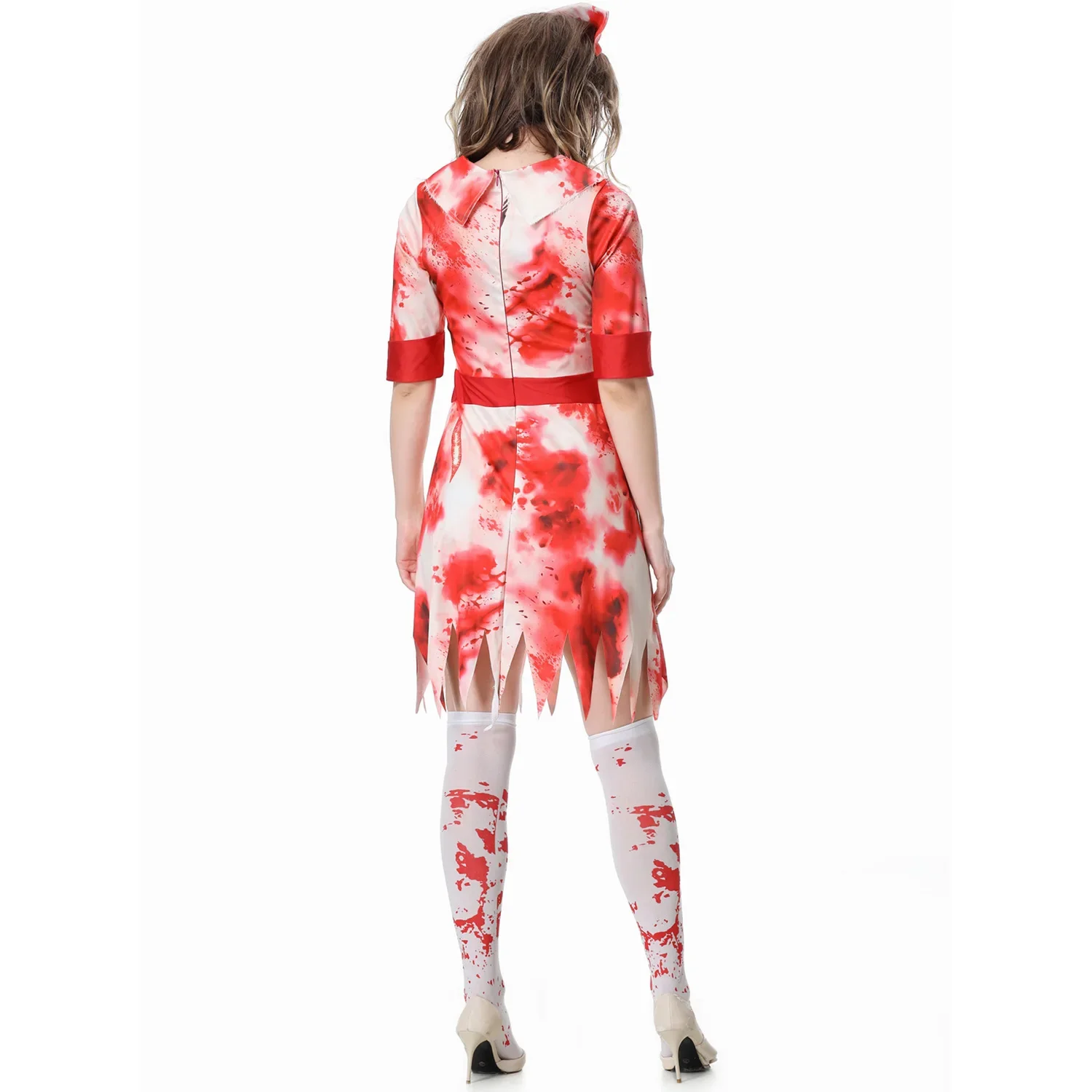 Halloween Vrouwelijke Horror Bloedige Verpleegster Kostuum Cosplay Enge Vrouwen Vampier Zombie Kostuums Carnaval Party Fancy Dress