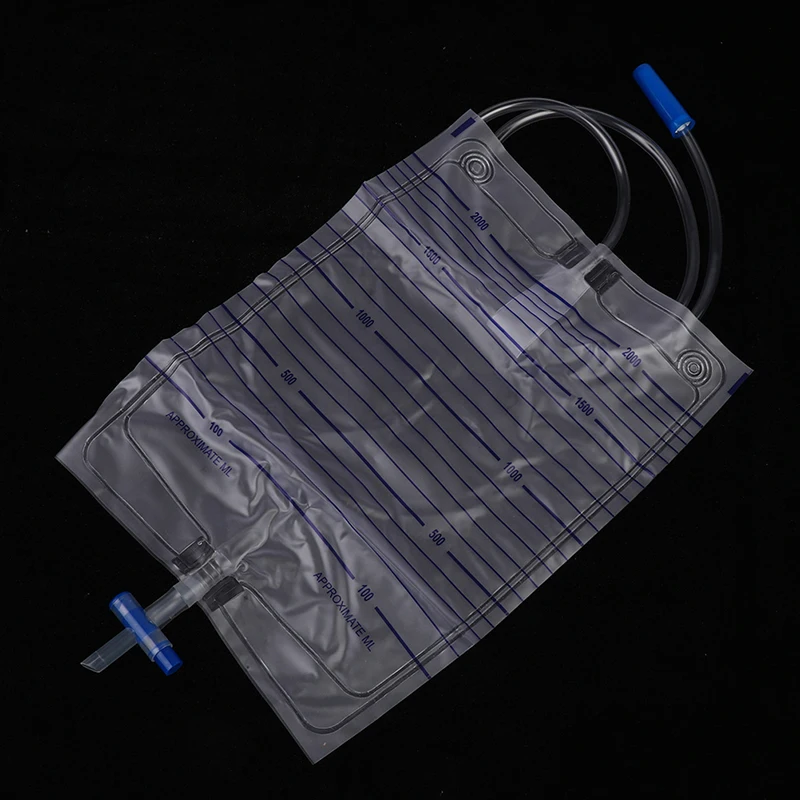 2000ml Disposable Urine Bag Unisex Anti-reflux With External Catheter Medical Urine Collector Drainage Pack Urinary Incontinence