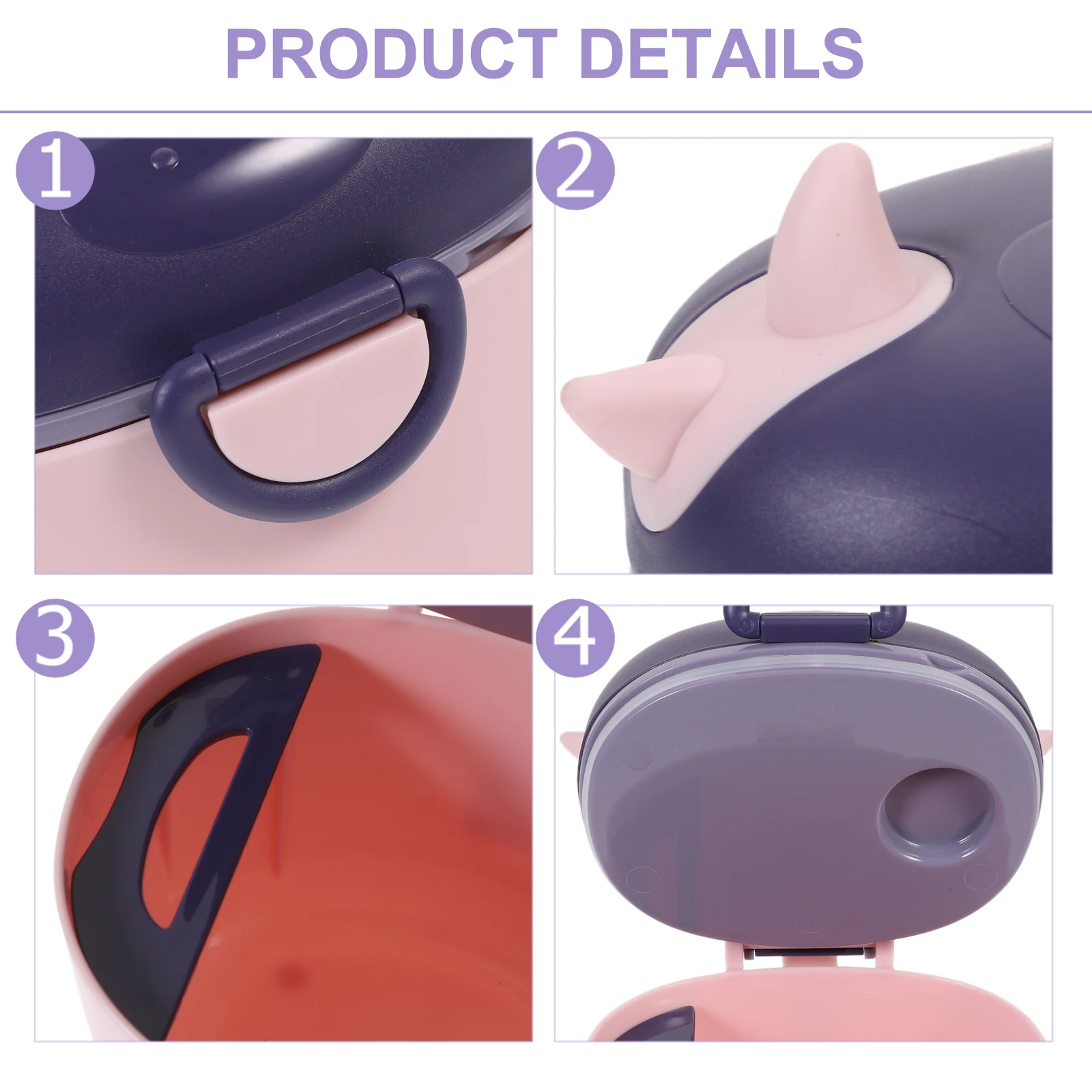 

Cute Milk Storage Portable Food Dispenser Travel Formula Case Box Container Formula Container Holder