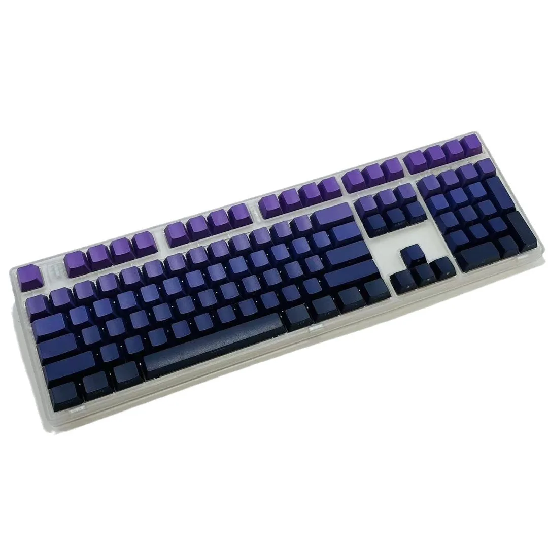 

Fully transparent three-mode mechanical keyboard, wireless Bluetooth, side engraving