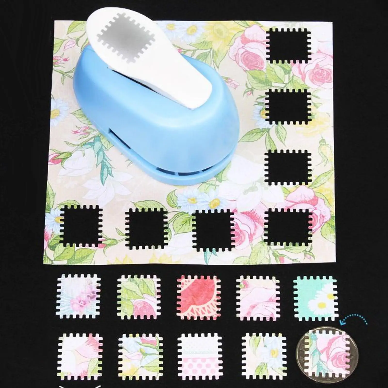 

Creative Handmade Embossing Tool Stamp Journal Hole Punch Toothed Puncher Embosser DIY Punching Stamp Shape Paper Crafts