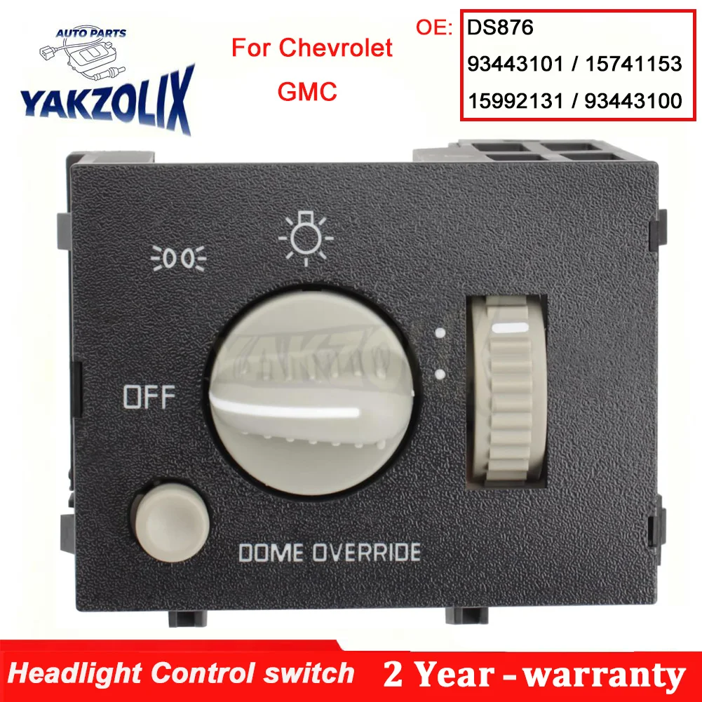 For Cadillac Escalade GMC Tahoe Chevrolet Suburban Silverado Sierra  Astro Van C1500 Headlight Dimmer Switch Car Accessories