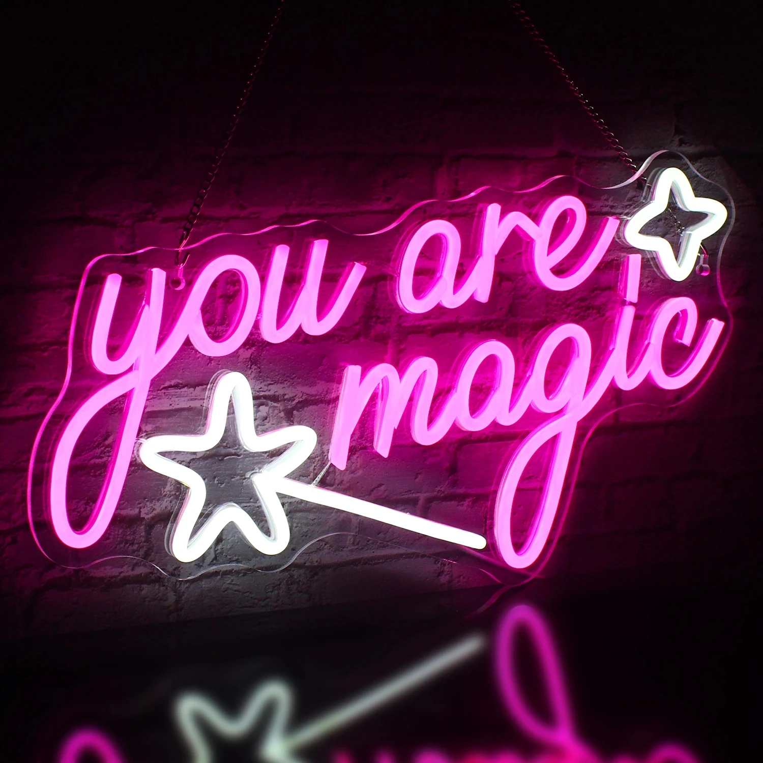 you are magic Neon Sign Room LED Sign Wall Decor  Art Magical Sign Restaurant Party Events Kids Gift for Women Led Wall Sign