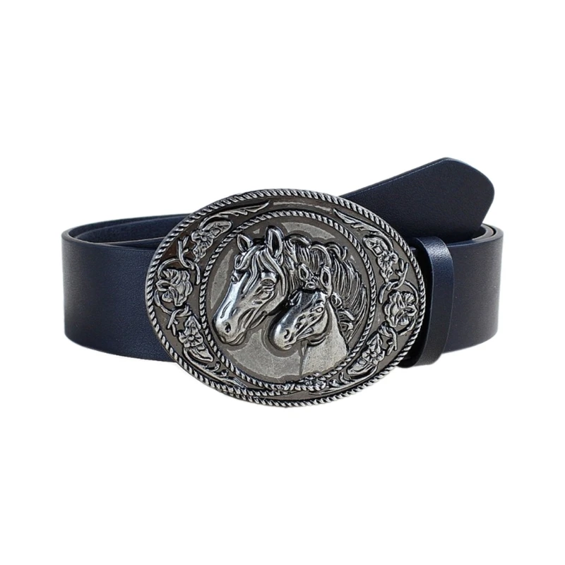 Waist Belt Carved Horse Cool Punk Belt Cowboy Cowgirl Classical Belt Drop Shipping