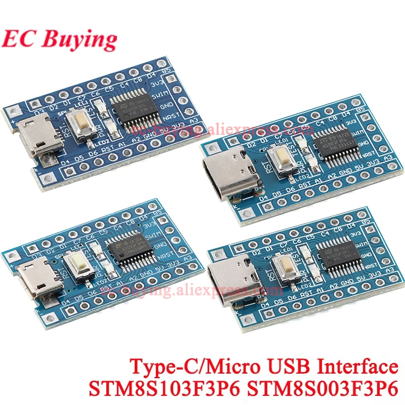 10Pcs/1pc STM8S103F3P6 STM8S003F3P6 System Board ARM STM8 STM8S STM8S003 Minimum Core Development Board Demo Module for Arduino
