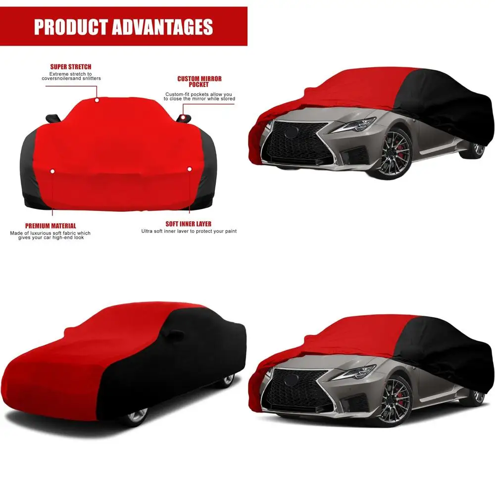 

Luxurious Stretch Satin Custom-fit Indoor Car Cover for Dust Protection, Suitable for 2015-2025 Models, Ideal for Garages and Ca