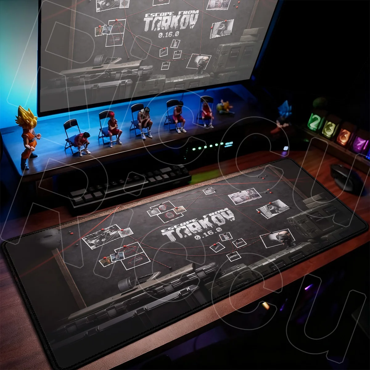 Laptop HD-Druck Mauspad Neu Groß Escape From Tarkov Taktische Simulation Gaming-Mausmatte XXL Computer-Tastatur-Tischunterlage – Detail 3