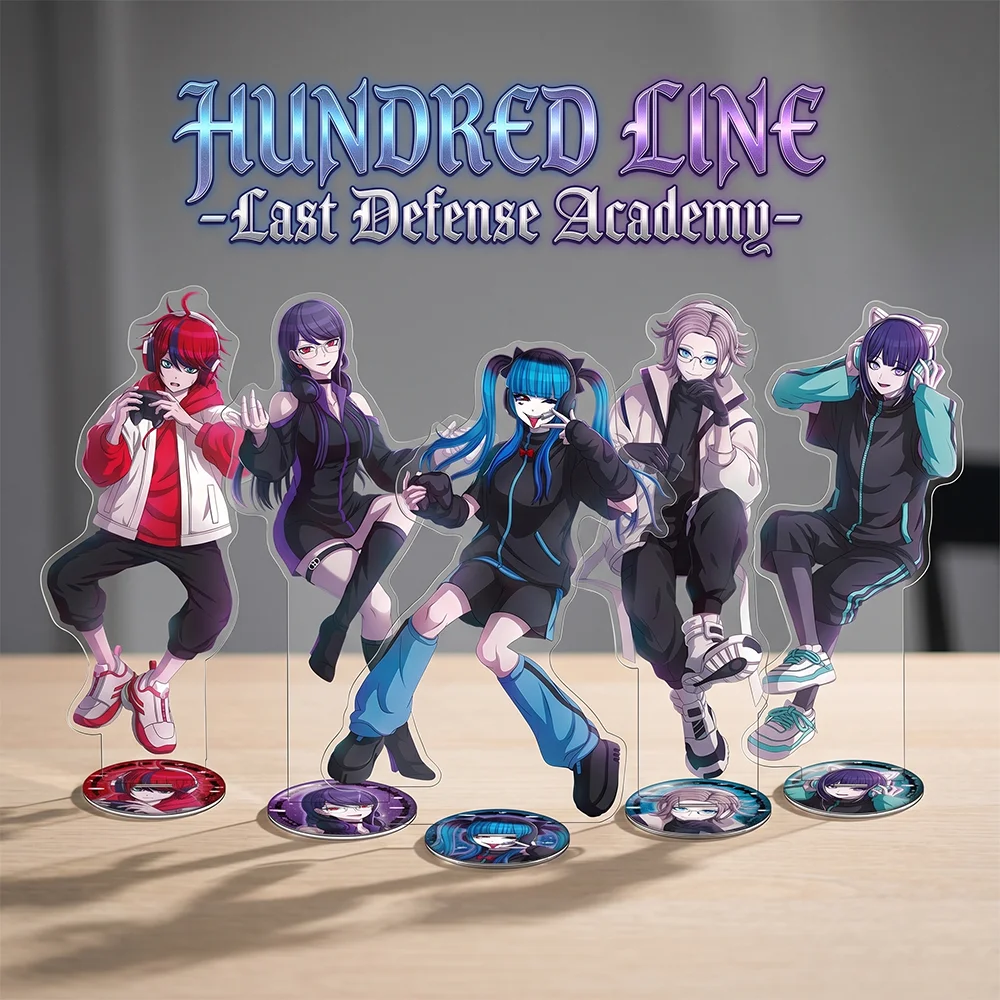 HUNDRED LINE Last Defense Academy 15CM Double Sided Acrylic Stand Keychain 2026 New Anime Stand Takumi Hiruko Eito Desk Decor