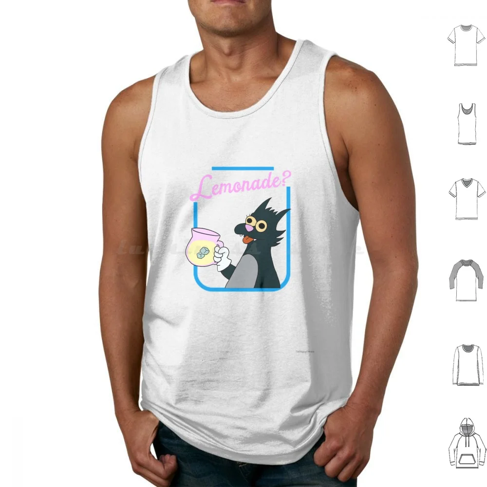 Lemonade ? Tank Tops Vest Sleeveless Itchy Scratchy Lemonade Marge Homer Bart Lisa Cat Mouse Cartoon