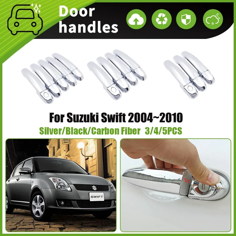 

Car Door Handle Covers Fit For Suzuki Swift Maruti D Zire RS 2004~2010 Scratch Proof ABS Chromium Styling Trims Auto Accessories