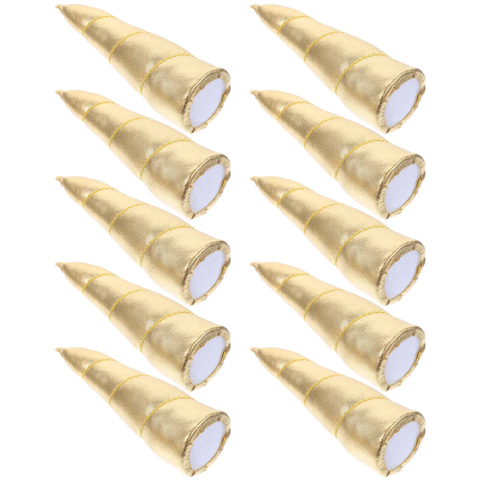 

10Pcs Unicorn Horn Hair Clip DIY Materials Handmade Horn Decor Multi-Function Hairpin Hairband Ornaments for Creative Crafts