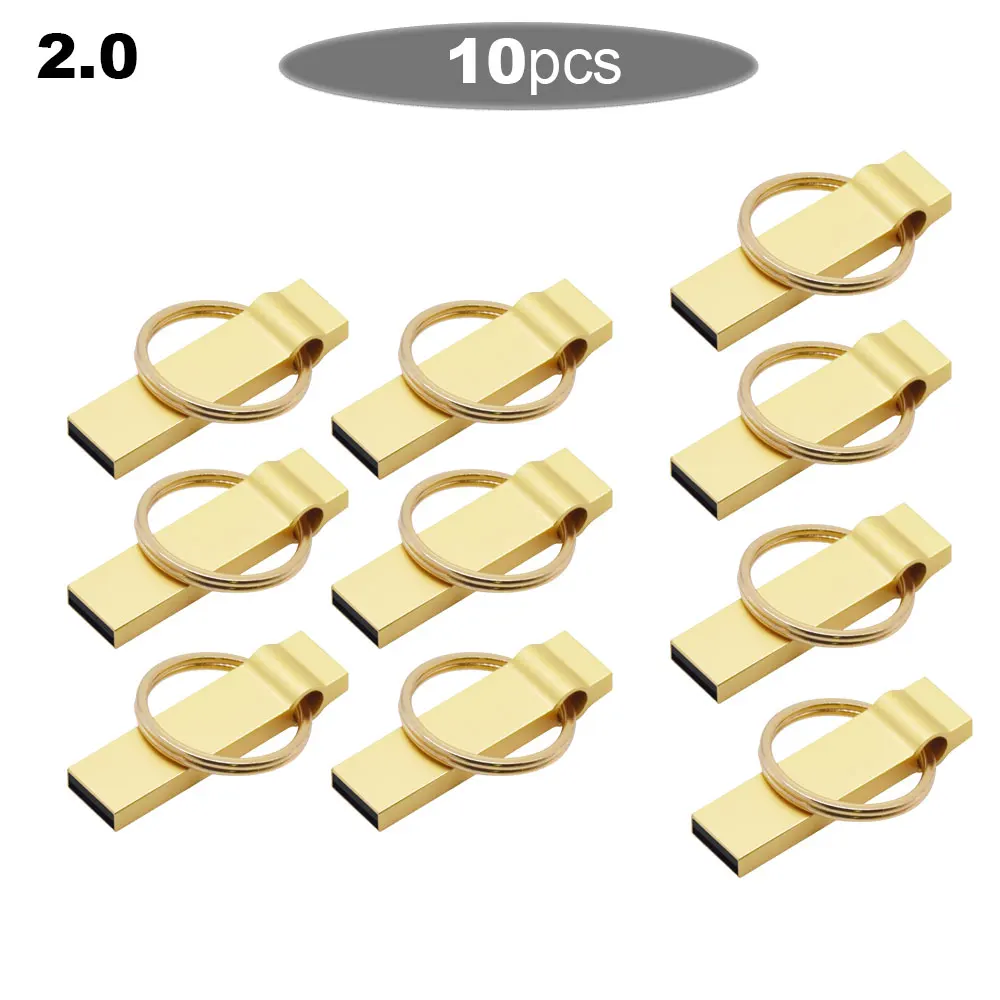 

10 шт./лот USB-накопитель 2,0 4G, водонепроницаемый флэш-накопитель, 64 г, металлический флэш-накопитель, высокоскоростной 128 ГБ, бесплатный логотип, U-диск
