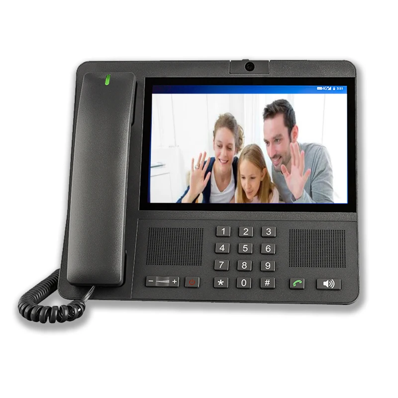 4G LTE Smart Android Fixed Wireless Desktop Phone 8 Inch Screen Video Cordless Phone with VoLTE WIFI BT and WIFI HOTSPOT