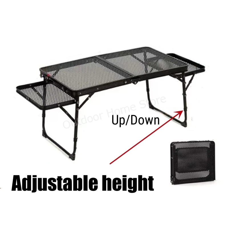 Camping Table Folding Mini Coffee Tables Adjustable Height Foldable Ultralight Portable Outdoor Small Table Garden Picnic Table