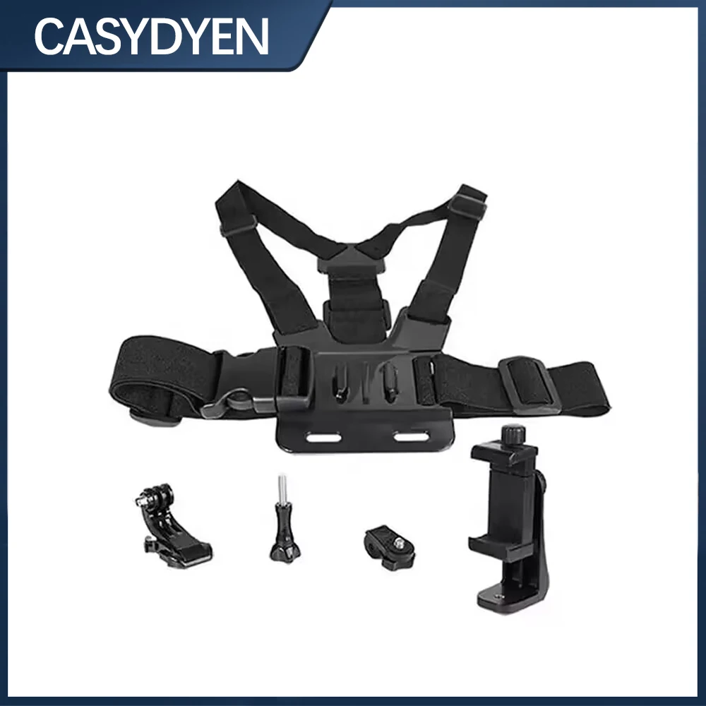 Chest Strap Rotate Phone Mount For Smart Phone Belt Body Harness Holder For Gopro Hero 12 11 10 9 8 Insta360 Dji Camera