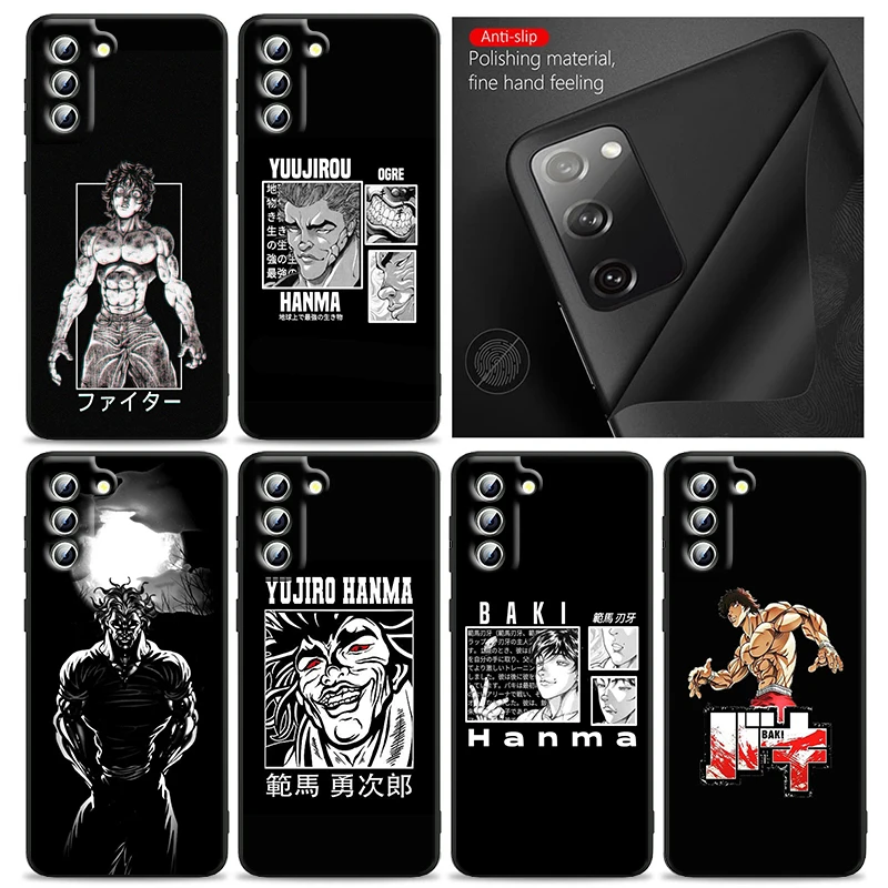 

Baki Hanma Yojiro Anime Phone Case For Samsung S24 S23 S22 S21 S20 FE S10 S10e Ultra Plus Lite Black Soft Cover