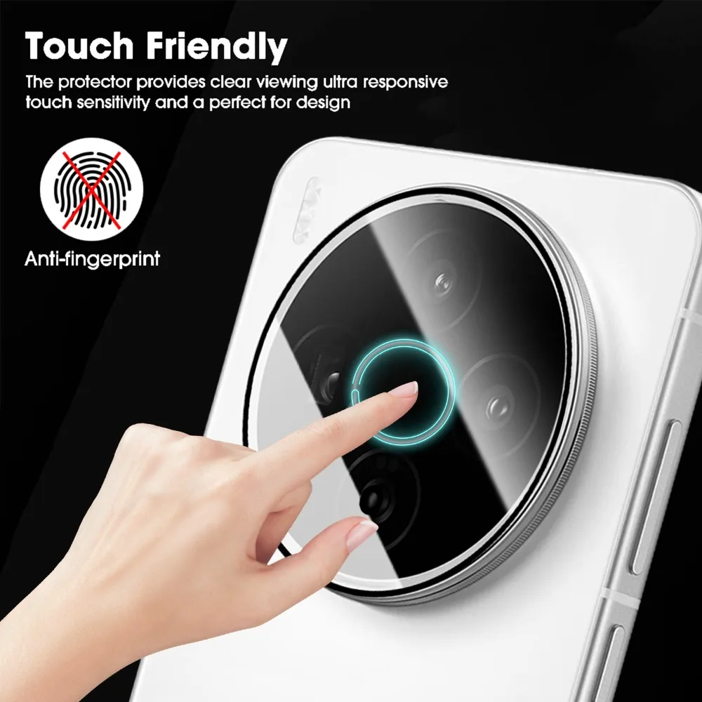 1-5 uds. Vidrio templado fácil de instalar para Vivox300/Vivo X300 Pro protectores de lentes dureza 9H películas protectoras para cámara de teléfono